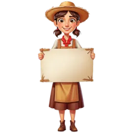 a woman holding a blank sign