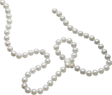 a white cultured pearl necklace