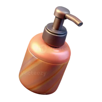 a bottle of liquid on a white background