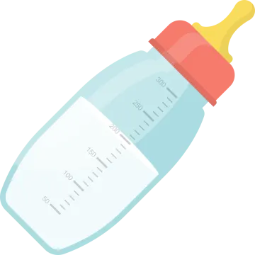 a baby bottle with a measuring scale