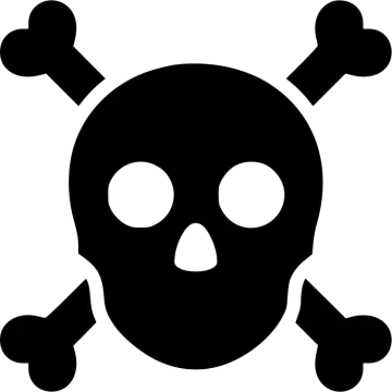 a skull and crossbones icon