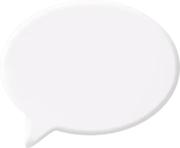 a white speech bubble