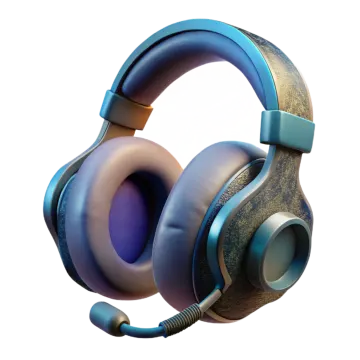 a pair of headphones on a white background