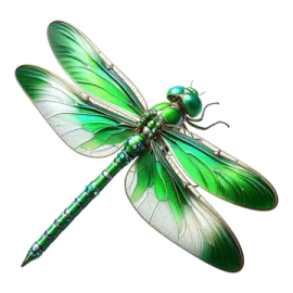 a green dragon on a white background