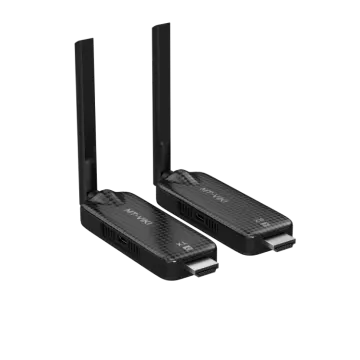 a pair of two black routers on a white background