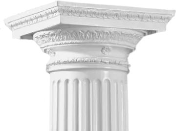 an image of a white column