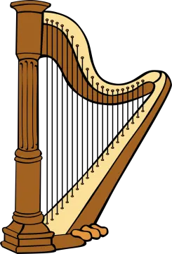 a harp clipart