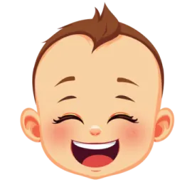 a baby boy's face with an open mouth