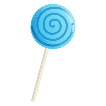 a blue lobok on a white background