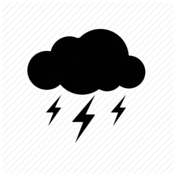 a cloud with lightning icon