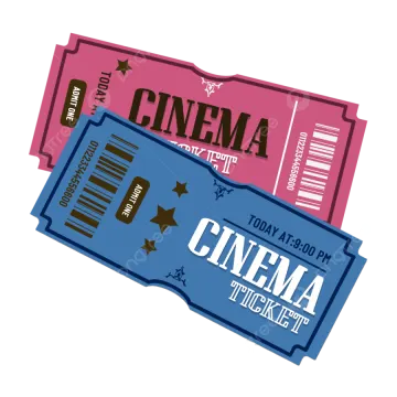 a pair of cinema tickets