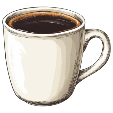 a cup of coffee