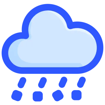 a cloud with rain coming from it