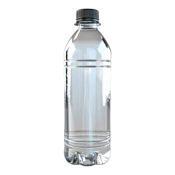 a bottle of water on a white background