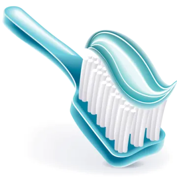 a toothbrush on a white background