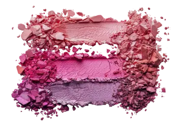 a close up of pink and purple eyeshades
