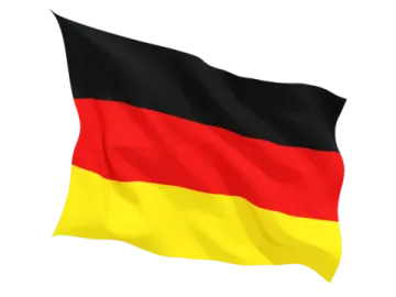 the german flag on a white background