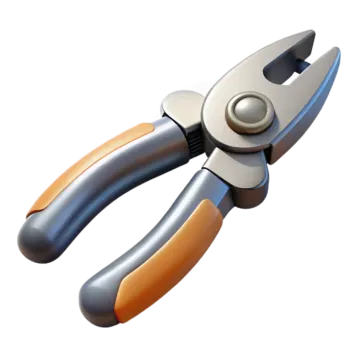 a pair of pliers on a white background