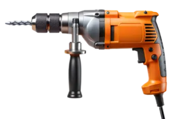 a driller on a white background