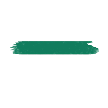 a green paint stroke on a white background