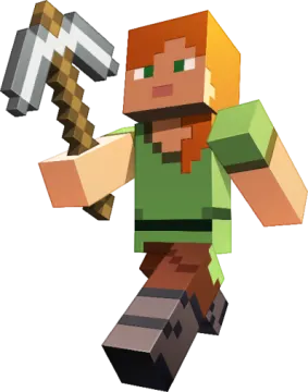an image of a minecraft character