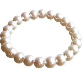 a white pearl bracelet