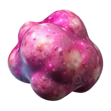 a close up view of a pink and purple jelly