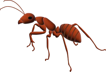 A 3d rendering of an ant