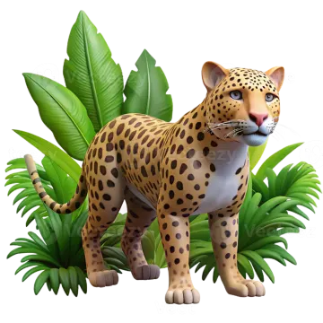 a leopard standing in the jungle