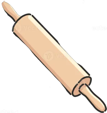 a rolling pin on a white background