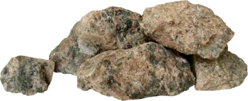 a pile of rocks on white background
