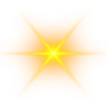 a yellow star on a white background