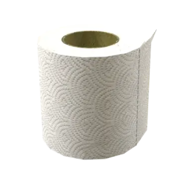 a roll of toilet paper on a white background