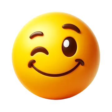 a yellow smiley face on a white background