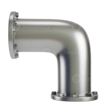 an image of a stainless steel pipe on white background