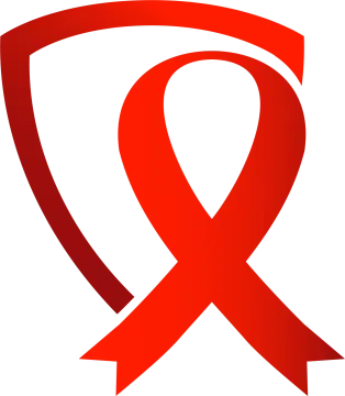 a red ribbon on a white background