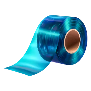 a roll of blue tape on white background