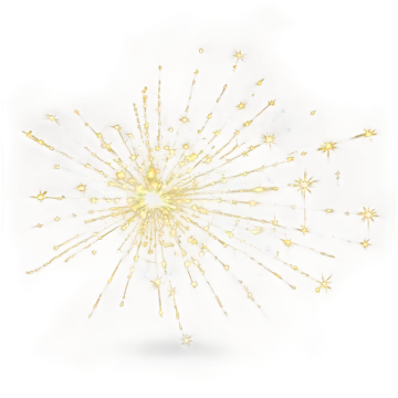 a white background with gold and blue stars