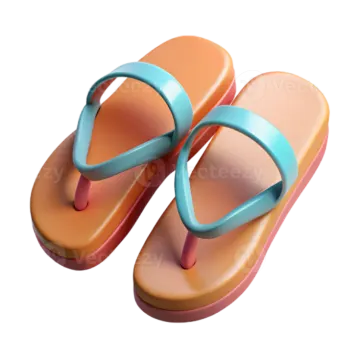 a pair of sandals on a white background