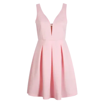 a pink dress on a white background