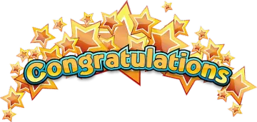 the word congratulations surrounded by stars