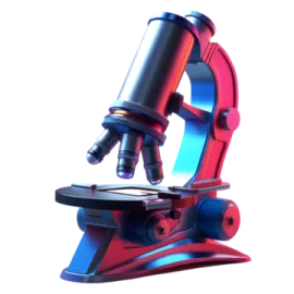 an image of a microscope on a white background