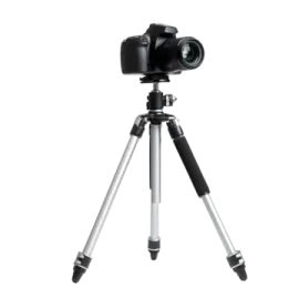 an image of a camera on a tripod