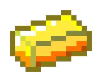 a pixeled image of a piece of cheese