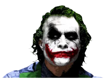 a close up of the joker's face
