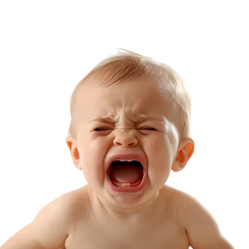 the baby is crying