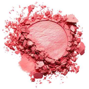 a close up of a pink eye shadow on a white background