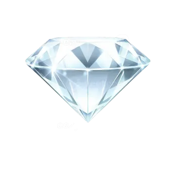 a diamond on a white background