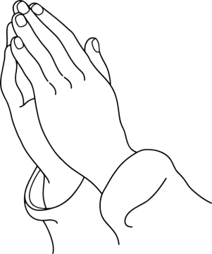 a praying hands