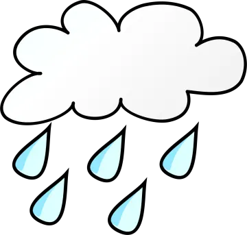 a cloud with rain on it